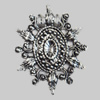 Pendant/Charm. Fashion Zinc Alloy Jewelry Findings. Lead-free. 33x27mm. Sold by Bag