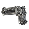 Pendant/Charm. Fashion Zinc Alloy Jewelry Findings. Lead-free. Gun 34x27mm. Sold by Bag