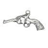 Pendant/Charm. Fashion Zinc Alloy Jewelry Findings. Lead-free. Gun 18x29mm. Sold by Bag