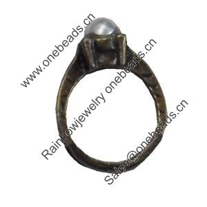 Zinc Alloy Ring. Fashion Zinc Alloy Jewelry Findings. Lead-free. 16x11mm. Sold by Bag