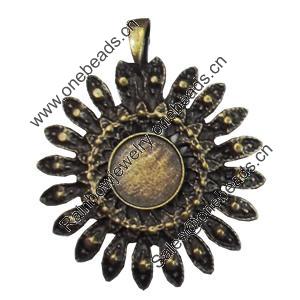 Pendant/Charm. Fashion Zinc Alloy Jewelry Findings. Lead-free. 46x39mm. Sold by PC
