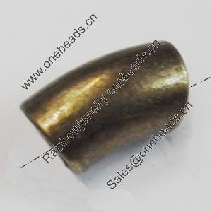 Tube. Fashion Zinc Alloy Jewelry Findings. Lead-free. 14x8mm,6mm. Sold by Bag