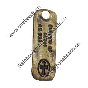 Message Charm. Fashion Zinc Alloy Jewelry Findings. Lead-free. 33x17mm. Sold by Bag