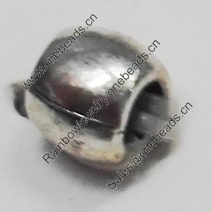 Beads. Fashion Zinc Allou Jewelry Findings. Lead-free. 6mm. Hole:3mm. Sold by Bag