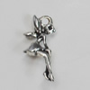 Pendant/Charm. Fashion Zinc Alloy Jewelry Findings. Lead-free. 19x8mm. Sold by Bag