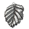 Pendant/Charm. Fashion Zinc Alloy Jewelry Findings. Lead-free. Leaf 50x37mm. Sold by Bag
