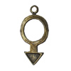 Pendant/Charm. Fashion Zinc Alloy Jewelry Findings. Lead-free. 32x15mm. Sold by Bag