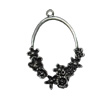 Pendant/Charm. Fashion Zinc Alloy Jewelry Findings. Lead-free. 35x26mm. Sold by Bag