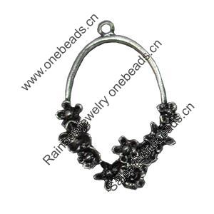 Pendant/Charm. Fashion Zinc Alloy Jewelry Findings. Lead-free. 35x26mm. Sold by Bag