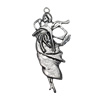 Pendant/Charm. Fashion Zinc Alloy Jewelry Findings. Lead-free. 63x28mm. Sold by Bag
