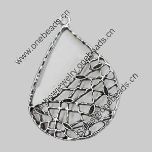 Pendant/Charm. Fashion Zinc Alloy Jewelry Findings. Lead-free. 41x30mm. Sold by Bag