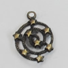 Pendant/Charm. Fashion Zinc Alloy Jewelry Findings. Lead-free. 16x22mm. Sold by Bag