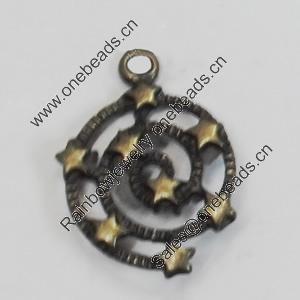 Pendant/Charm. Fashion Zinc Alloy Jewelry Findings. Lead-free. 16x22mm. Sold by Bag