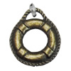 Pendant/Charm. Fashion Zinc Alloy Jewelry Findings. Lead-free. 22x17mm. Sold by Bag