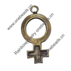 Pendant/Charm. Fashion Zinc Alloy Jewelry Findings. Lead-free. 33x16mm. Sold by Bag