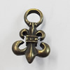 Pendant/Charm. Fashion Zinc Alloy Jewelry Findings. Lead-free. 23x15mm. Sold by Bag