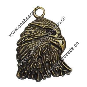 Pendant/Charm. Fashion Zinc Alloy Jewelry Findings. Lead-free. 33x26mm. Sold by Bag