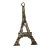 Pendant/Charm. Fashion Zinc Alloy Jewelry Findings. Lead-free. Tower 60x30mm. Sold by Bag