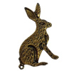 Pendant/Charm. Fashion Zinc Alloy Jewelry Findings. Lead-free. Animal 34x24mm. Sold by Bag