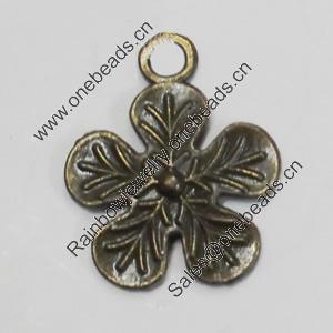 Pendant/Charm. Fashion Zinc Alloy Jewelry Findings. Lead-free. Flower 22x16mm. Sold by Bag