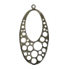 Pendant/Charm. Fashion Zinc Alloy Jewelry Findings. Lead-free. 47x21mm. Sold by Bag