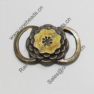 Connetor. Fashion Zinc Alloy Jewelry Findings. Lead-free. 21x13mm. Sold by Bag