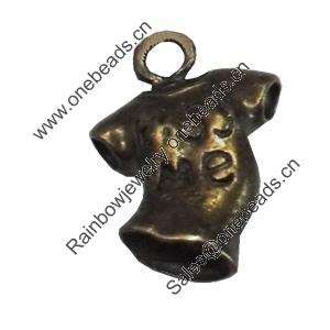 Pendant/Charm. Fashion Zinc Alloy Jewelry Findings. Lead-free. 21x14mm. Sold by Bag