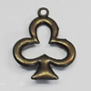 Pendant/Charm. Fashion Zinc Alloy Jewelry Findings. Lead-free. 22x18mm. Sold by Bag