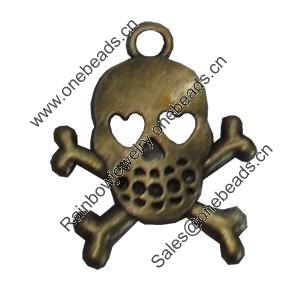 Pendant/Charm. Fashion Zinc Alloy Jewelry Findings. Lead-free. 26x20mm. Sold by Bag