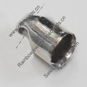 Zinc Alloy Cord End Caps. Fashion jewelry Findings. 5x7mm. Hole:4mm. Sold by Bag