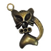 Pendant/Charm. Fashion Zinc Alloy Jewelry Findings. Lead-free. Animal 27x15mm. Sold by Bag
