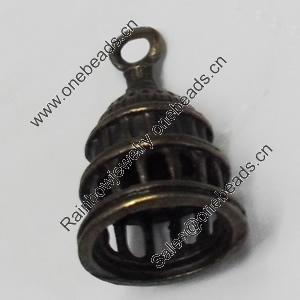 Bead  Caps. Fashion Zinc Alloy Jewelry Findings. Lead-free. 20x11mm. Hole:8mm. Sold by Bag
