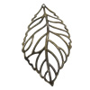 Pendant/Charm. Fashion Zinc Alloy Jewelry Findings. Lead-free. Leaf 92x50mm. Sold by PC