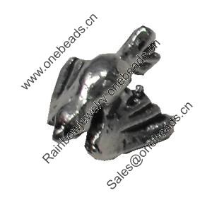 Pendant/Charm. Fashion Zinc Alloy Jewelry Findings. Lead-free. Animal 10x8mm. Sold by Bag