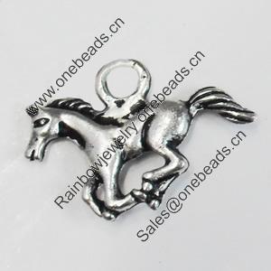 Pendant/Charm. Fashion Zinc Alloy Jewelry Findings. Lead-free. Animal 20x16mm. Sold by Bag