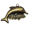 Pendant/Charm. Fashion Zinc Alloy Jewelry Findings. Lead-free. Animal 35x28mm. Sold by Bag