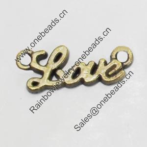 Connetor. Fashion Zinc Alloy Jewelry Findings. Lead-free. 21x8mm. Sold by Bag
