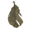 Pendant/Charm. Fashion Zinc Alloy Jewelry Findings. Lead-free. Leaf 71x26mm. Sold by Bag