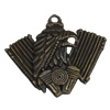 Pendant/Charm. Fashion Zinc Alloy Jewelry Findings. Lead-free. 40x35mm. Sold by Bag