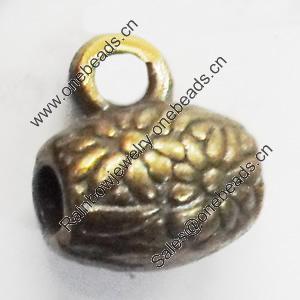 Zinc Alloy Bali & Cord End Caps. Fashion jewelry Findings. Lead-free. 8x10mm. Hole:3mm. Sold by Bag