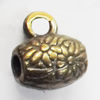 Zinc Alloy Bali & Cord End Caps. Fashion jewelry Findings. Lead-free. 8x10mm. Hole:3mm. Sold by Bag