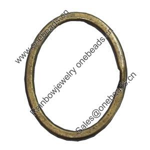 Donut. Fashion Zinc Alloy Jewelry Findings. Lead-free. Oval Manhole Jointing 36x27mm. Sold by Bag
