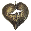 Pendant/Charm. Fashion Zinc Alloy Jewelry Findings. Lead-free. Leaf 51x45mm. Sold by PC