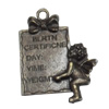 Message Charm. Fashion Zinc Alloy Jewelry Findings. Lead-free. 33x25mm. Sold by Bag