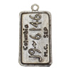 Message Charm. Fashion Zinc Alloy Jewelry Findings. Lead-free. 32x15mm. Sold by Bag