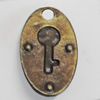 Pendant/Charm. Fashion Zinc Alloy Jewelry Findings. Lead-free. 27x16mm. Sold by Bag