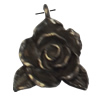 Pendant/Charm. Fashion Zinc Alloy Jewelry Findings. Lead-free. Flower 24x18mm. Sold by Bag