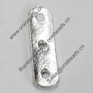 Connetor. Fashion Zinc Alloy Jewelry Findings. Lead-free. 22x6mm. Sold by Bag