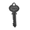 Pendant/Charm. Fashion Zinc Alloy Jewelry Findings. Lead-free. Key 52x22mm. Sold by Bag