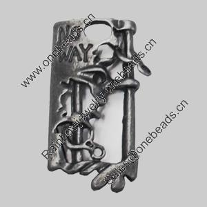 Pendant/Charm. Fashion Zinc Alloy Jewelry Findings. Lead-free. Lock 37x20mm. Sold by Bag
